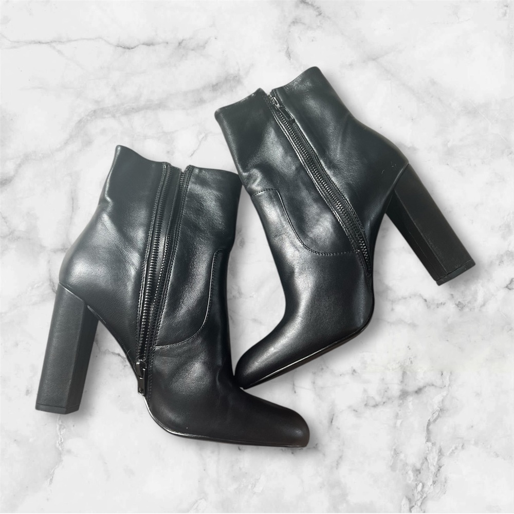 Steve Madden size 9 women’s black leather boots NEW with box